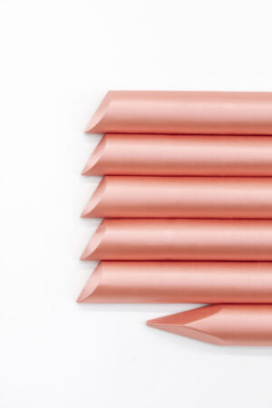 Roman Gysin, Satin Sticks (coral pink 1), 2022, detail